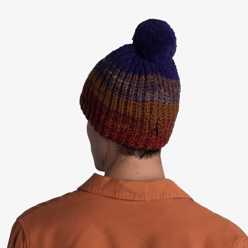 Buff Unisex Knitted Hat with Fleece Lining