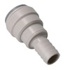 15mm Push Fit Pipe to 1/2" Hose Tail Barb Adapter