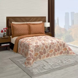 Colchas Elefantito Edredón Ligero Dos Vistas King Size  Beige Cipres Pinsonic