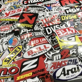 Unbranded 120Pcs Mixed Stickers Motocross Motorcycle Car ATV Racing Bike Helmet Decals Lot