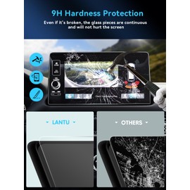 LANTU Car Screen Protector for 2025 2024 Honda Ridgeline (Sport/RTL/TrailSport/Black Edition) Accessories Navigation Touchscreen Protector Film Tempered Glass HD Clear Anti-Glare 9''