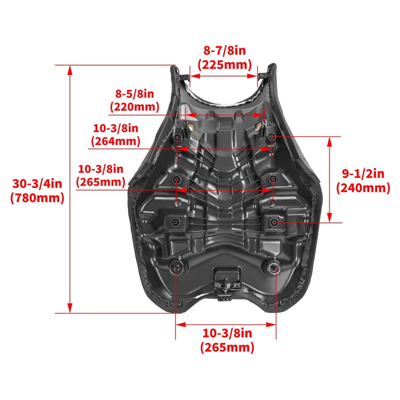 Kojem Seat Assembly Replacement Compatible with 2003-2022 Honda Rincon 650