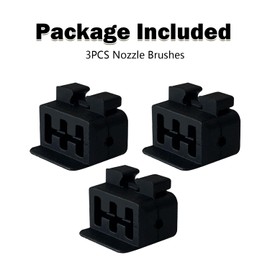 HysiPrui 3PCS H2D Combo Nozzle Cleaner Brushes for Bambu Lab H2D of 3D Printer Parts Accessories Hotbed Mounted Silicone Wiper Extruded Filament Cleaning Tool Nozzle Silicone Brushes Replacement