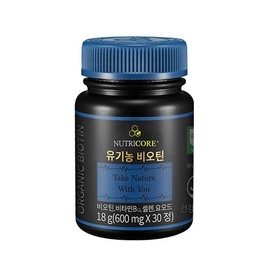 Nutricore WCS Organic Biotin 30 tablets, 1 pack / 뉴트리코어 WCS 유기농 비오틴 30정, 1개