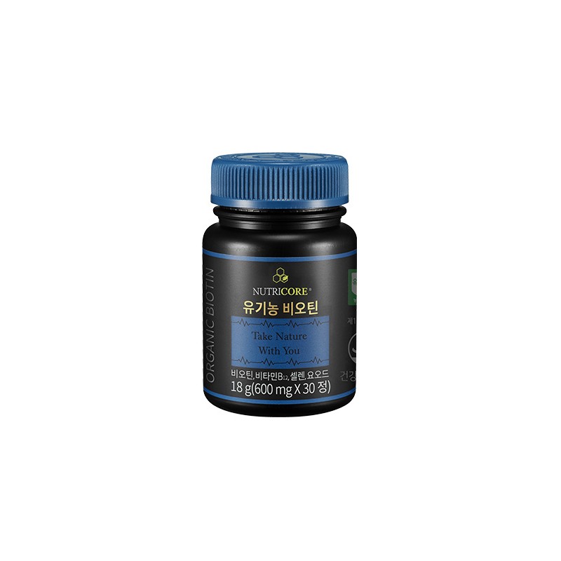 Nutricore WCS Organic Biotin 30 tablets, 1 pack / 뉴트리코어