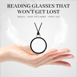 LUFF Necklace Reading Glasses Hd Portable Hanging Neck Type for Men Women