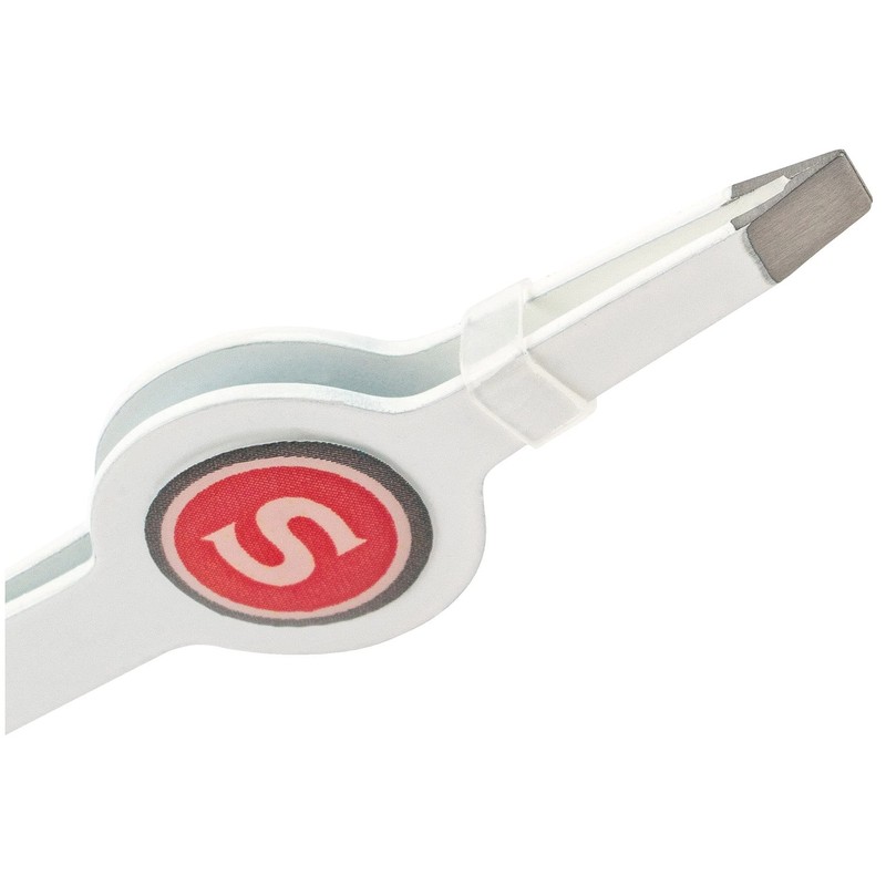 SINGER Slant Tip Tweezers with Wide-Grip for Sewing, Quilting, &