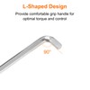 sourcing map 2pcs Hex Key Wrench 2mm S2 Steel L-Shape
