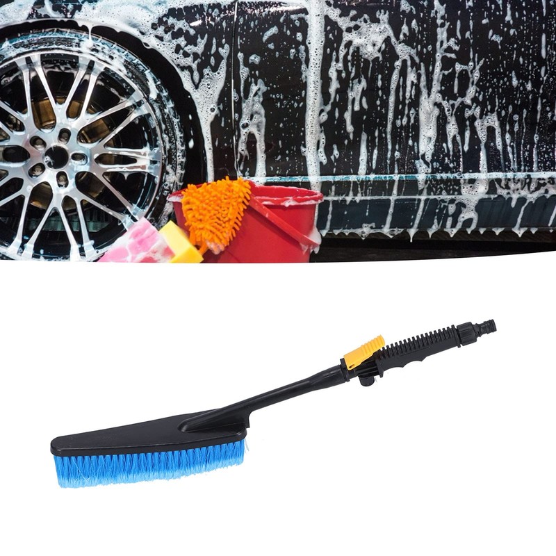 Car Wash Brush with Hose Attachment, Easy Car Cleaning Tool