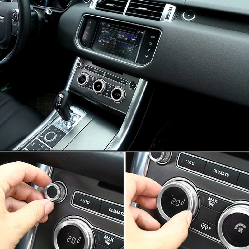 4Pcs AC Air Conditioning Knob Trim Cover Fit For Range