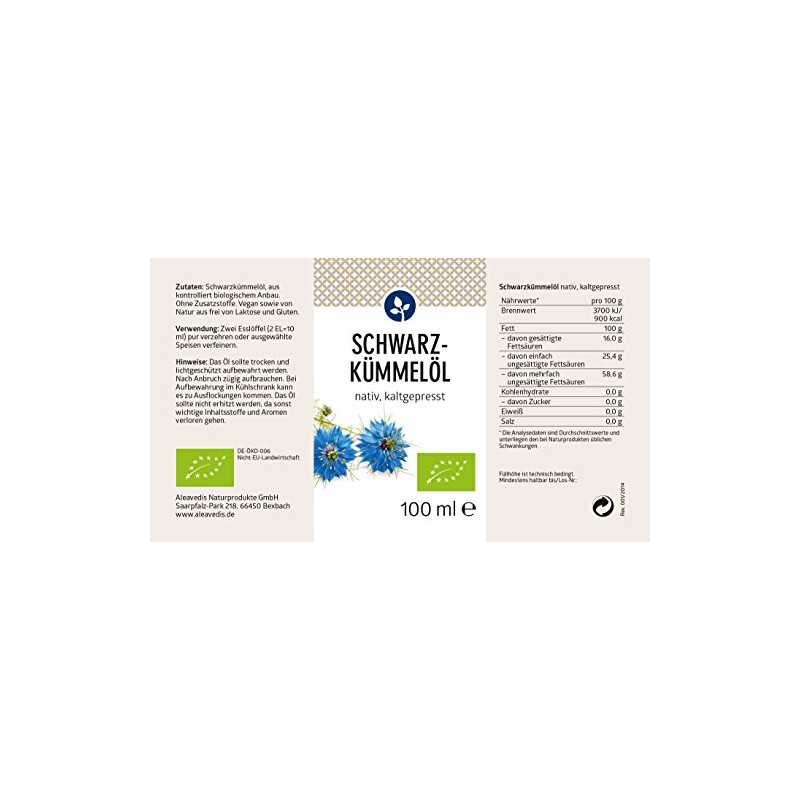 Organic Black Cumin Oil