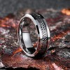 King Will Classic Tungsten Carbide Ring Inlay Celtic Knot 8mm