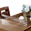 ETECHMART 40 x 72 Inches Clear PVC Table Cover Protector,