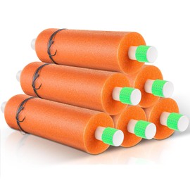 Threehoney 3/6/12 Set Catfish Rig Catfishing Tackle Floats Noodle Jugs Catfishing Equipment 13.4 Inch Fishing Lines Rig Tackle(Fluorescent Orange,6 Set)