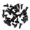 X AUTOHAUX 30pcs 5mm Hole Black Car Fender Bumper Plastic