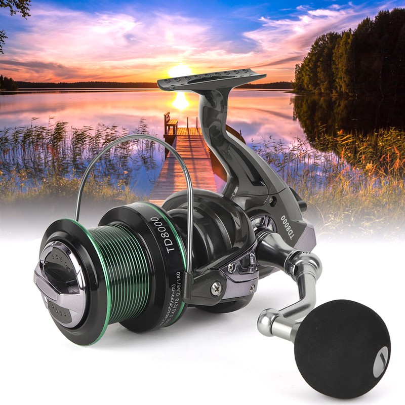 Metal Long Shot Casting Large Right/Left Hand Interchangeable Saltwater Spinning