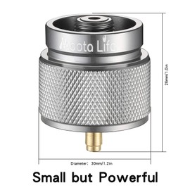 Maotalife Camping Stove Gas Converter Propane to Butane EN417 Valve Output Camp Fuel Refill Canister Converter with 16 oz Tank Input-Detachable Stand