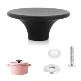 1 Sets Universal Stainless Steel Replacement Knob Handle, Pan Lid Cover Knobs, Kitchen Cookware Knob Handle, Soft Non-Slip Knob Pan Lid Knobs With Screws
