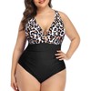Yonique Women Plus Size One Piece Swimsuit Tummy Control Bathing
