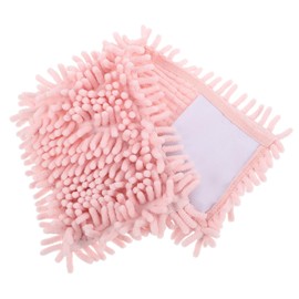 Operitacx Fauler Flachmopp Schwamm Mops Chenille-Wischpad saugfähige Schwammpads Mopp-Ersatzköpfe wiederverwendbarer Klemmmopp Reinigungsmoppköpfe nachfüllen Flachmopp aus Mikrofaser Rosa