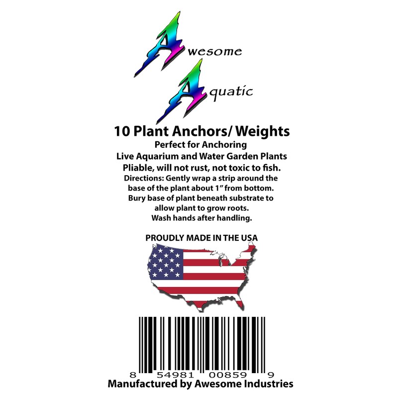Awesome Aquatic Plant Anchors/Weights Strips Lead Ribbon Live Plants Weight