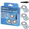 SH60/72 Replacement Heads Compatible with Philipsi Norelcoo Shaver for S6810,