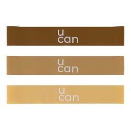U can - Ligas Banda de Resistencia de Latex para Fortalecer | Ejercicio en casa y Gimnasio | Loops, Pilates, Barre, Ejercicio funcionales, Gimnasio | 3 Piezas Resistentes