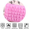 AIBOYA Letter Silicone Candy Molds Alphabet Button Mold For Candy