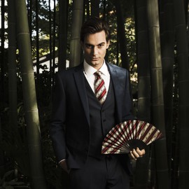 FORTUNA Tokyo(フォーチュナトウキョウ)京扇子16. Samurai サムライFT-F16R赤