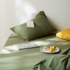 AShanlan Bed Linen Set 140 x 200 cm Olive Green