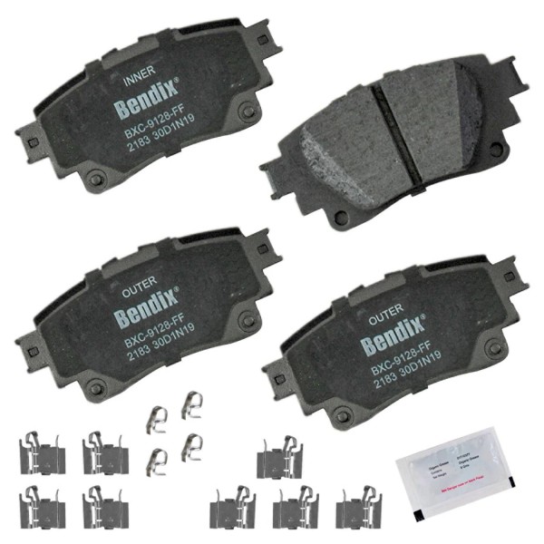 Bendix Disc Brake Pad Set-Priority One Ceramic BPR Bendix CFC2183