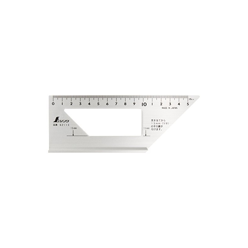 Shinwa Sokutei 62113 One-Stop Ruler, Aluminum, 6 Pieces