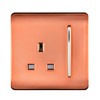 Trendi Artistic Modern 1 Gang 13 Amp Switched Plug Socket