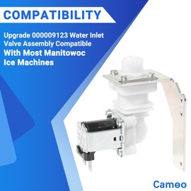 Replace for Manitowoc 000009123 Ice Machine Water Inlet Valve,120V 60Hz 5W fit for I, IB,IR,S, SD, JC, QR, SD and K Series ice Machines 000008483 33129026 IH9123.