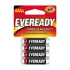 Eveready Super Heavy Duty AAA Battery, 4 Count