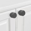 BUKOBYHE 10 Pack Matte Black Kitchen Cabinet Knobs Black Knurled