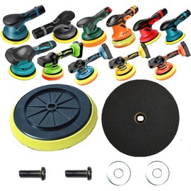 Feenynic 6 Inch 2Pack Buffer Polishing Backing Plates, Backing Pads for Cordless Buffer, Compatible with Saker, GEVEELIFE, Eioehtl, TEETOK, Takuoo, Color Tree, DmgicPro, LOTKEY, Carrkoopy etc.