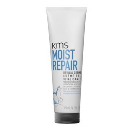 KMS Moist Repair Revival Hair Cream For Dry & Damaged Hair, Reduces Breakage & Split Ends, Upto 3X Easy Detangling, Adds Weightless Moisture, Vegan Formula, 125ml