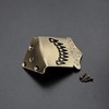 Mandolin Tailpiece, 8 String Mandolin Tailpiece, Metal Bronze Feather Pattern