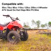 RUTU 7/8'' 22mm Thumb Throttle Cable Accelerator Handle Assembly for