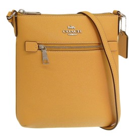 Coach XGRN MINI RWN FILE CE871SVRGJ Women's Shoulder Bag, Outlet Brand, Leather, Yellow, Mini Rowan Rowan File Bag, yellow