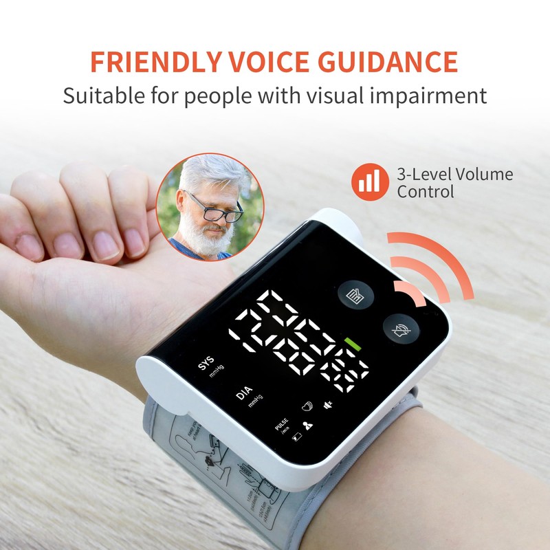 Oklar Blood Pressure Monitor Wrist Automatic Digital Blood Pressure Machine