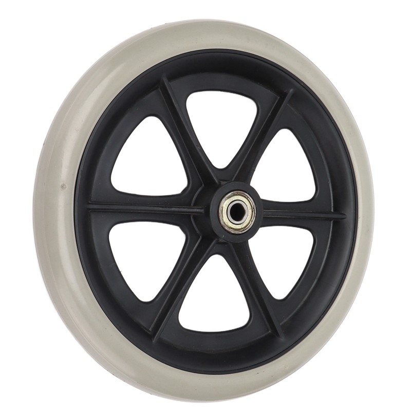 Wheelchair Wheel 8in PU Walker Caster Replacement Skidproof with Ball