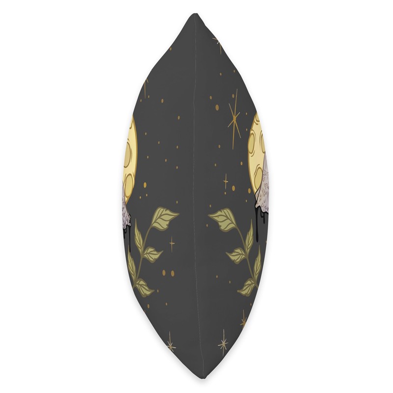 Inky Cap Ink Cap Moon Foraging Mushrooms Throw Pillow