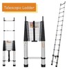 20.3ft Extension Ladder with 2 Detachable Hooks, Aluminum Telescoping Folding