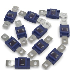 Auprotec Mega High Current Fuse Screw Fuse 80A - 500A, 200A Ampere Blue