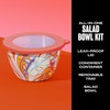 S'well Stainless Steel Salad Bowl Kit 64oz, Marble Swirl, Comes
