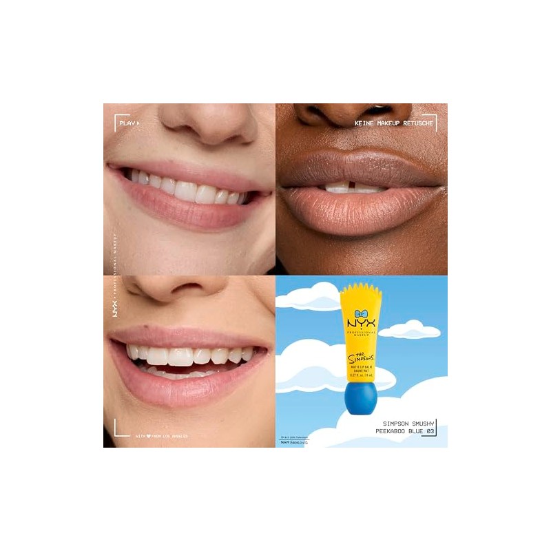 Simpson Smushy Lip Balm Blurred Finish Peekaboo Blue