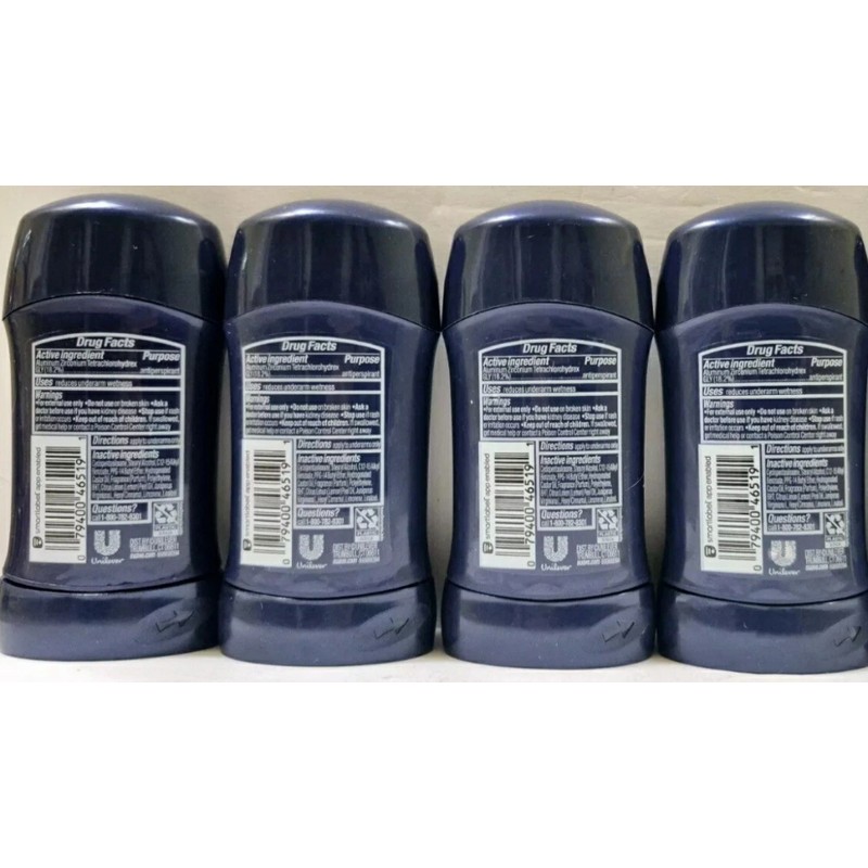 6 Packs Suave Men ENERGIZING SPORT Solid Antiperspirant Deodorant 1.4