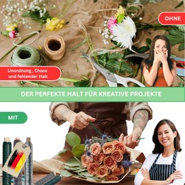 JK Trends Premium Winding Wire Colours Mix 120 m - Set of 3 Diameter 0.65 mm - Craft Wire for Flowers, Garden, Household, Workshop, Hobby, Craft Fun, Durable Tool for Many Applications